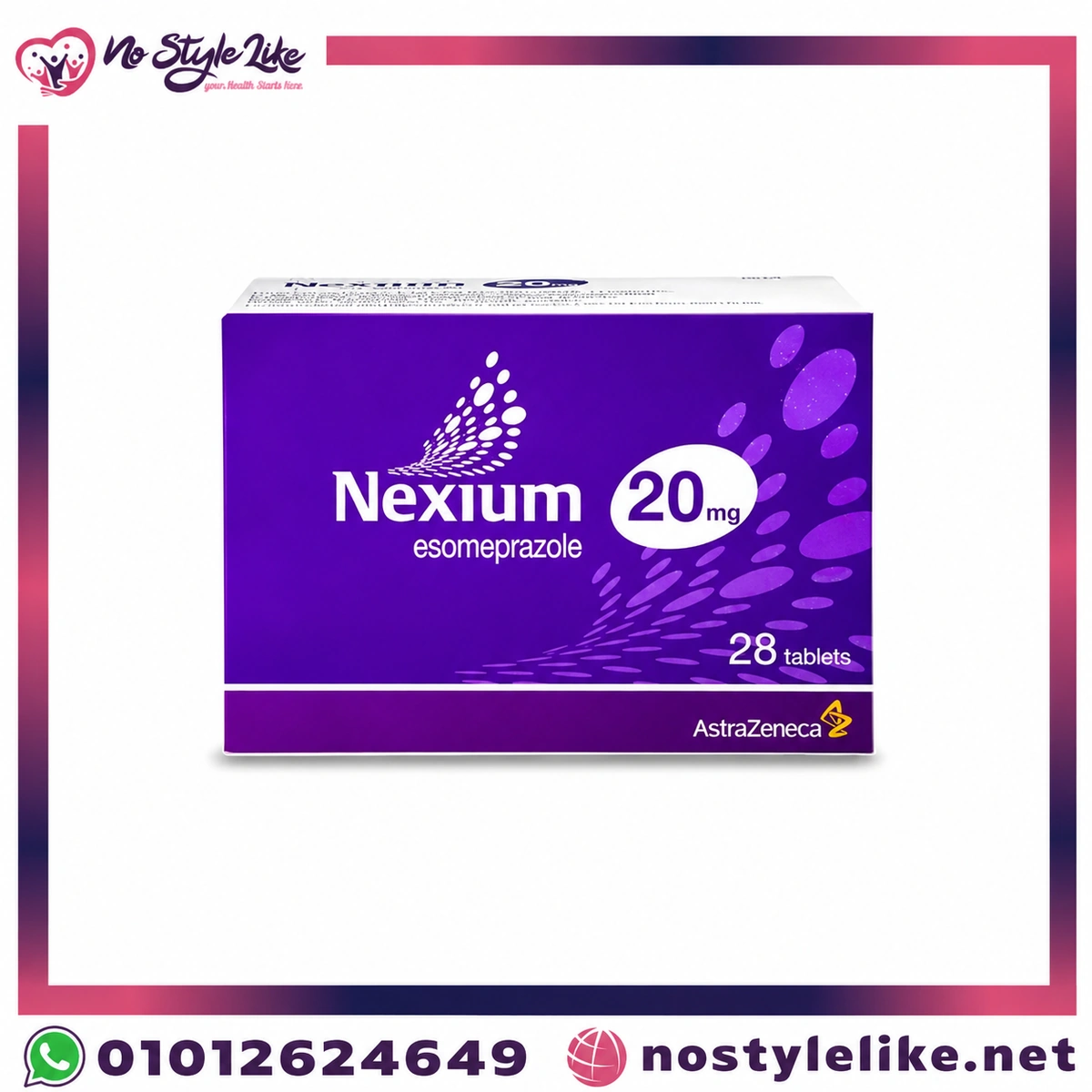 Nexium 20 mg 28 tab | دواء نيكسيوم اقراص لعلاج قرحة المعدة - صورة المنتج 1