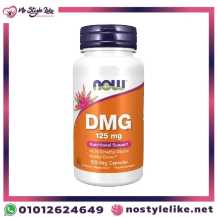 NOW DMG 125 mg 100 Capsules Dimethylglycine original front package photo