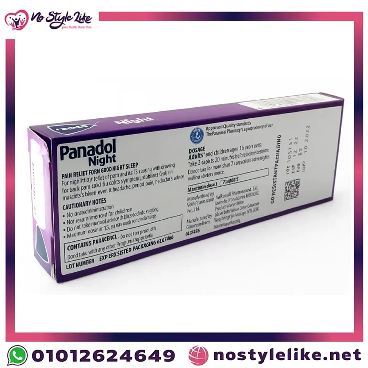 Panadol Night 24 Caplets additional package view