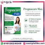 Pregnacare Max 84 Tablets English information card