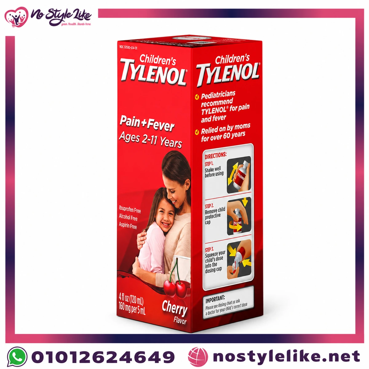 tylenol-childrens-120ml-1 Tylenol Children's 120 ml تيلينول شراب الاطفال مسكن وخافض للحرارة - صورة المنتج 1