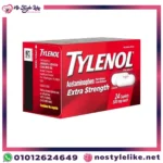 Tylenol Extra Strength Acetaminophen 500mg 24 Caplets no aspirin no ibuprofen
