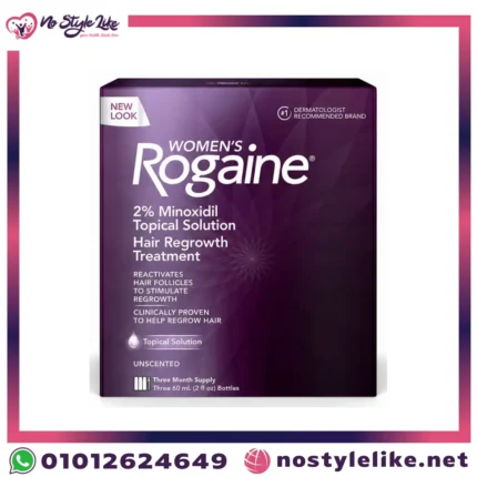 Women's Rogaine 2% Minoxidil 3 Bottles - العبوة من الأمام