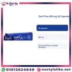 Zoril Plus 600 mg 36 Capsules English information card