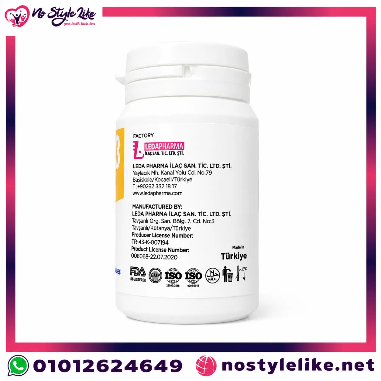 Vitamin D3 50000 IU Leda Pharma 15 Capsules - Bone & Immune Support - Image 4