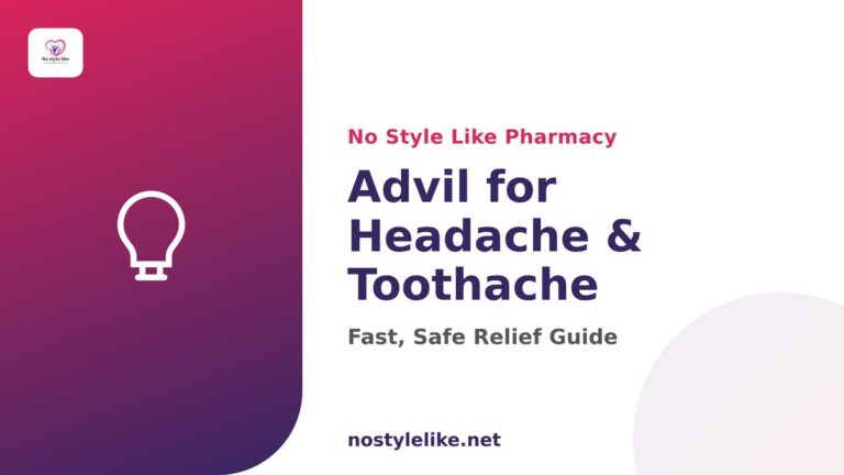 Advil for headache and toothache - ibuprofen pain relief