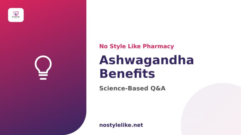 Ashwagandha benefits - No Style Like