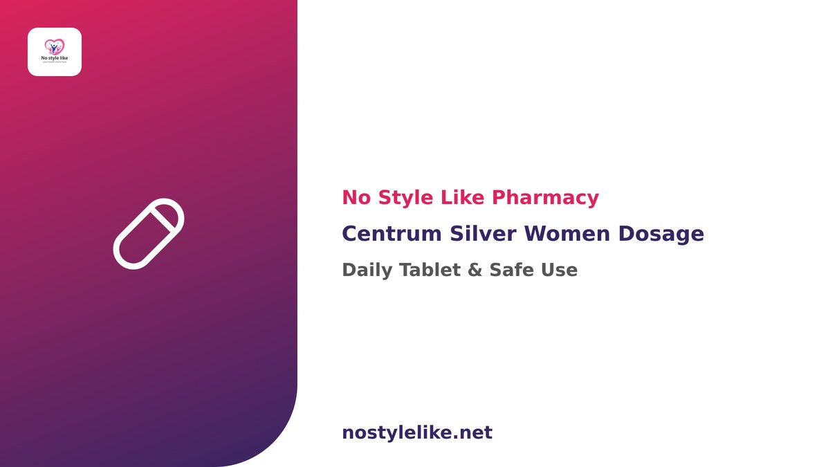 Centrum Silver Women dosage