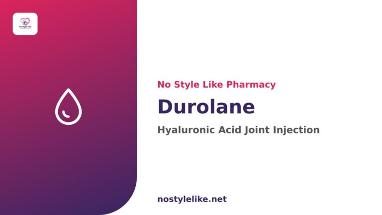Durolane stabilized hyaluronic acid joint injection by Bioventus