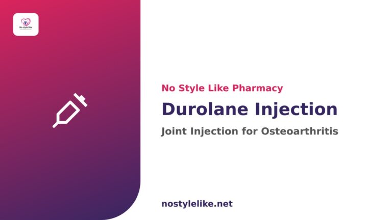 Durolane injection into the joint for knee osteoarthritis
