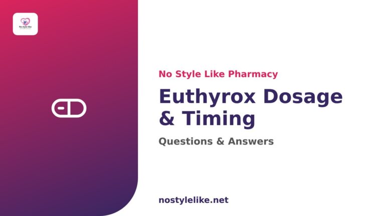 Euthyrox dosage and timing on an empty stomach before breakfast
