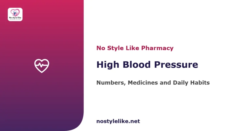 High blood pressure guide — numbers, medicines and habits, by No Style Like pharmacy