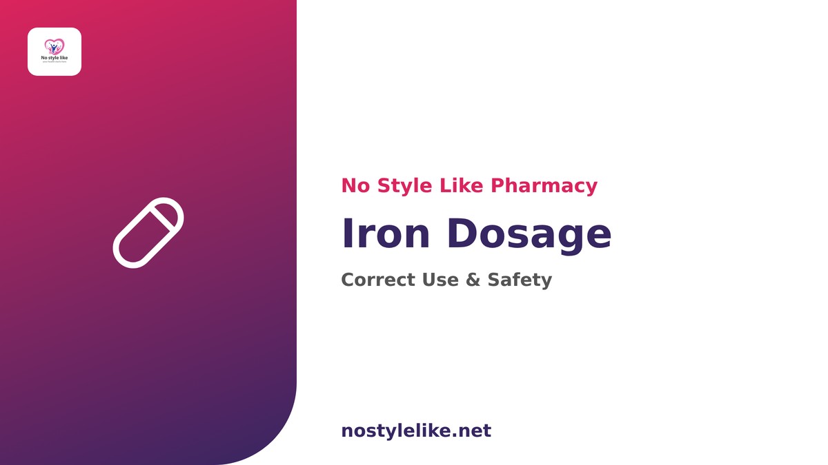 Iron dosage