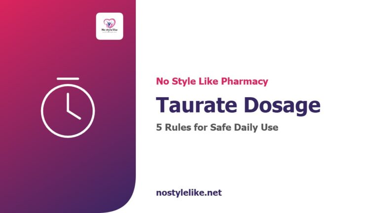 Magnesium taurate dosage rules for safe daily use