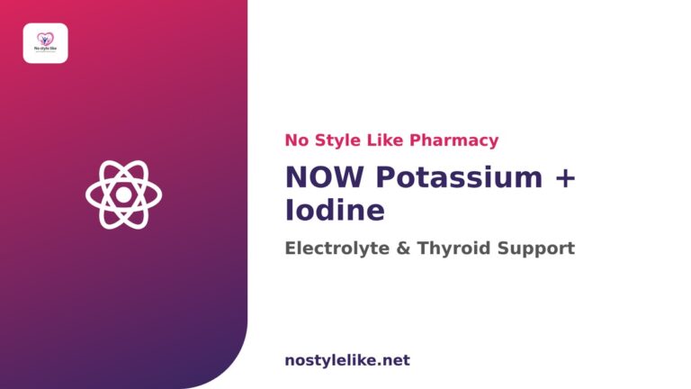 NOW Potassium Plus Iodine – electrolyte and thyroid support supplement