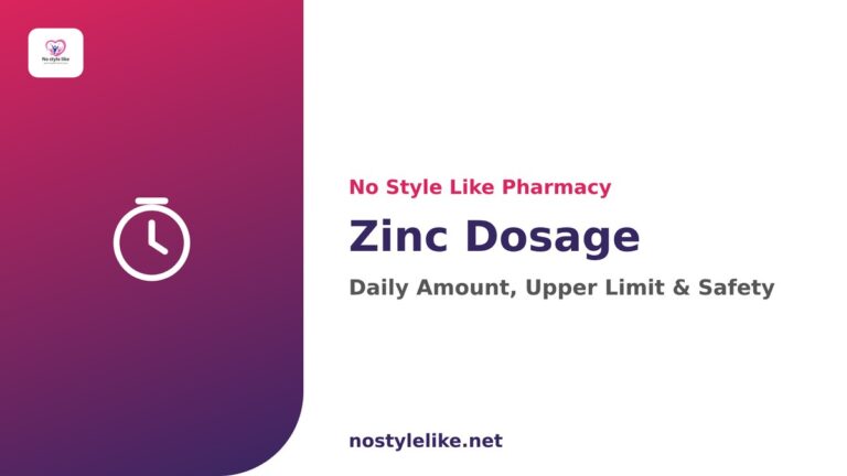 Zinc dosage daily amount, upper limit and safety