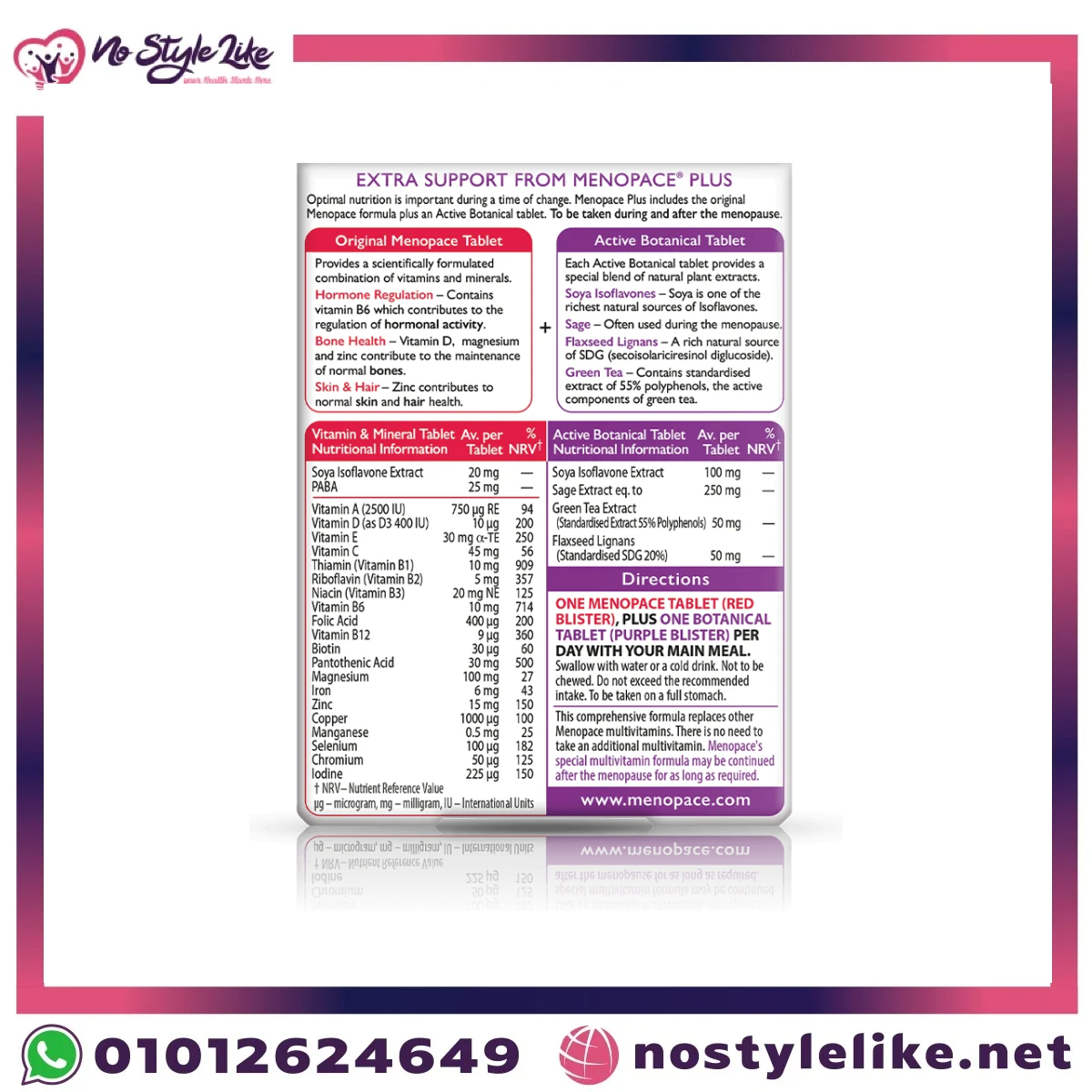 menopace plus back