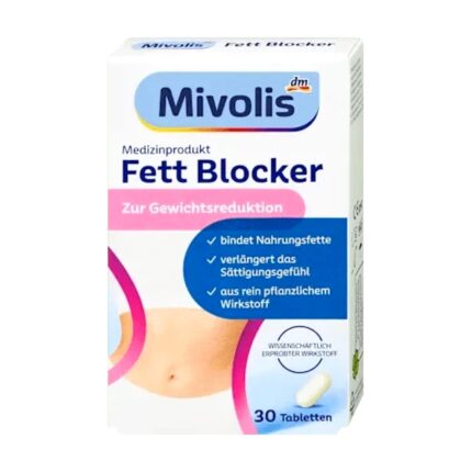 ميفوليس فات بلوكر 30 قرصًا Mivolis Fett Blocker — جهاز طبي لدعم إنقاص الوزن يربط دهون الطعام