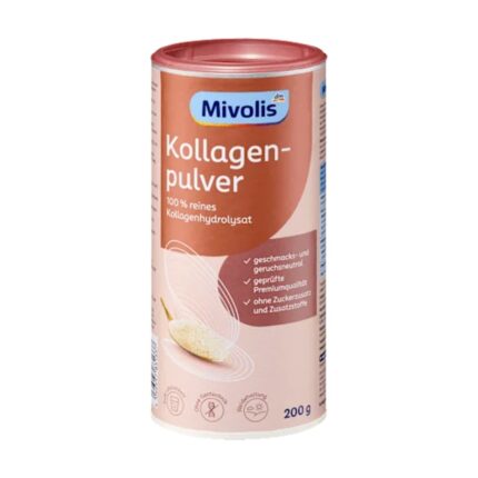 ميفوليس بودرة الكولاجين 200 جرام Mivolis Kollagen Pulver — كولاجين بقري متحلل نقي 100%