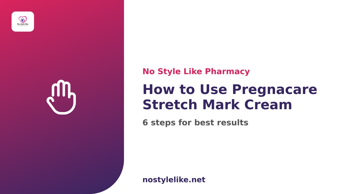 How to use Pregnacare Stretch Mark Cream step by step