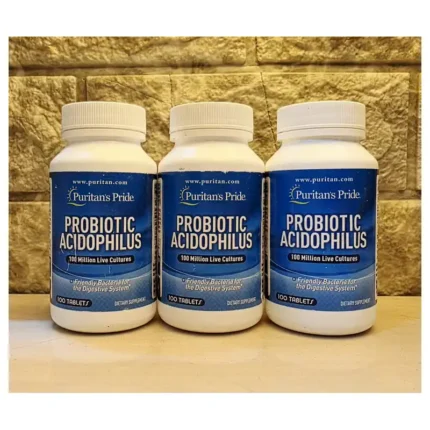 Puritan's Pride بروبيوتيك أسيدوفيلس Probiotic Acidophilus 100 مليون خلية حية 100 قرص