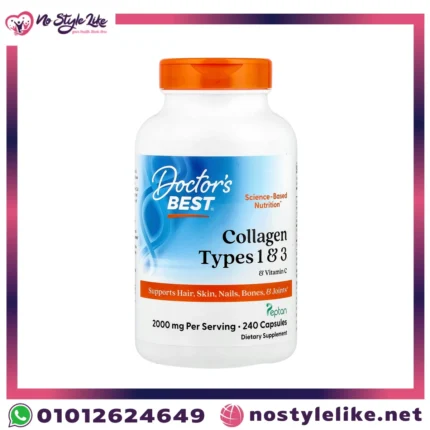 Doctor's Best Collagen Types 1 & 3 with Vitamin C 500 mg 240 Capsules