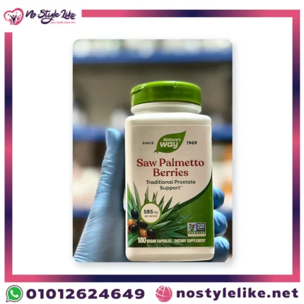 Nature's Way Saw Palmetto Berries 585 mg 180 Capsules | نيتشرز واي ساو بالميتو 585 مجم 180 كبسولة