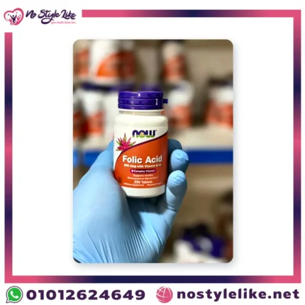 NOW Folic Acid 800 mcg with B-12 250 Tablets | ناو حمض الفوليك 800 ميكروجرام مع ب12 250 قرص