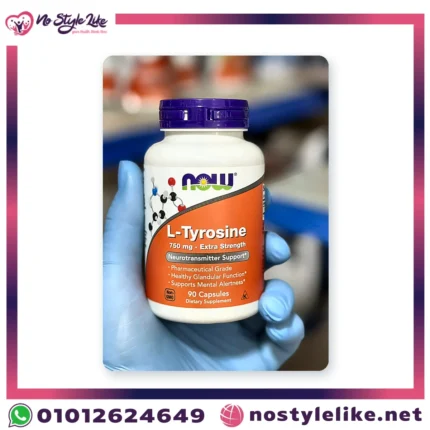 NOW L-Tyrosine 750 mg 90 Capsules | ناو إل-تيروزين 750 مجم 90 كبسولة