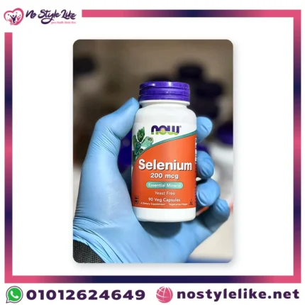 NOW Selenium 200 mcg 90 Veg Capsules | ناو سيلينيوم 200 ميكروجرام 90 كبسولة