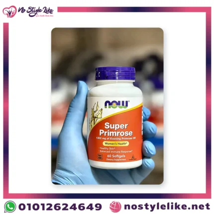 NOW Super Primrose 1300 mg 60 Softgels | ناو سوبر زيت زهرة الربيع 1300 مجم 60 كبسولة جيلاتينية