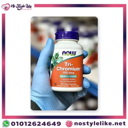 NOW Tri-Chromium 500 mcg with Cinnamon 180 Veg Capsules | ناو تراي كروميوم 500 ميكروجرام مع القرفة 180 كبسولة