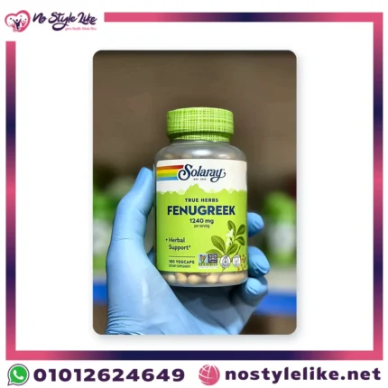 Solaray Fenugreek 1240 mg 180 VegCaps | سولاراي الحلبة 1240 مجم 180 كبسولة